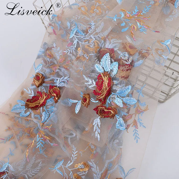 1 метр 135см вышивка Французский Тюль кружевная ткань сетка Сетка кружевная ткань качество для свадебного платья нигерийская сетчатая ткань diy материал