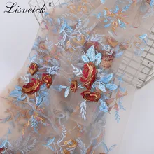 1 метр 135см вышивка Французский Тюль кружевная ткань сетка Сетка кружевная ткань качество для свадебного платья нигерийская сетчатая ткань diy материал