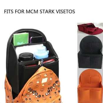 

Fits for MCM Backpack Girl Toiletry Storage Bags Felt Makeup Bag Organizer Insert Bag Organizer Insert Travel Cosmetic Bag