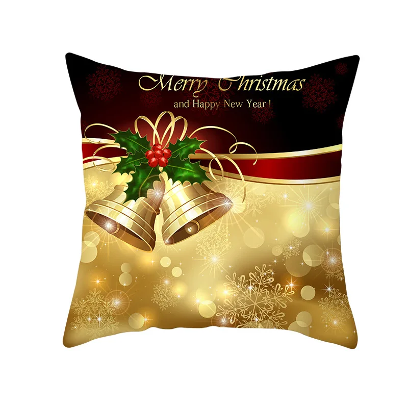 45x45 см, хлопковый льняной чехол с рождеством, Рождественское украшение для дома, новогодний декор, Navidad, Рождественский подарок - Цвет: 16