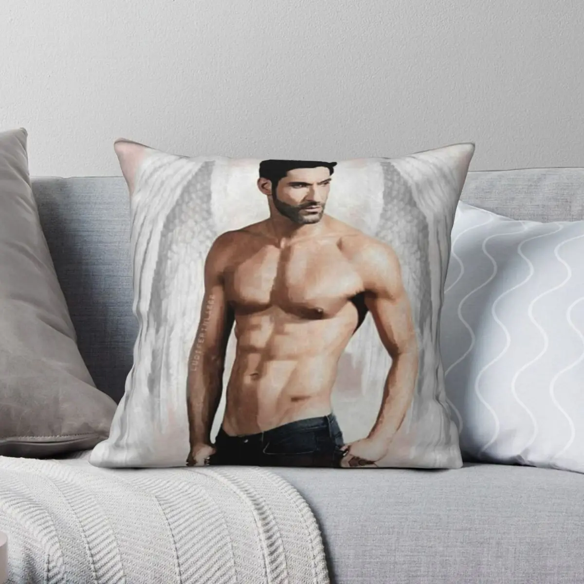 

Lightbringer Square Pillowcase Polyester Linen Velvet Creative Zip Decorative Pillow Case Bed Cushion Cover 18"