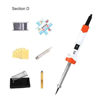 

Electric Soldering Iron Kit Soldering Iron Handle Heat Pencil Repair Tool Kit with Power Switch Welding Solder Tool Kit