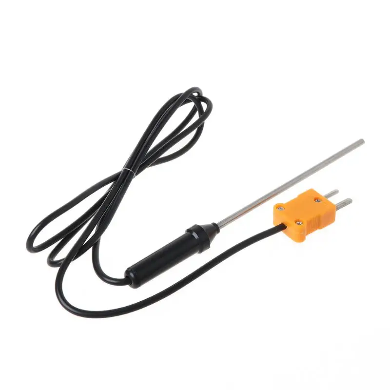 

K Type Thermocouple TP-02A Steel Rod High Temperature Probe Temperature Measurement 750C Liquid Probe Thermometer Tip