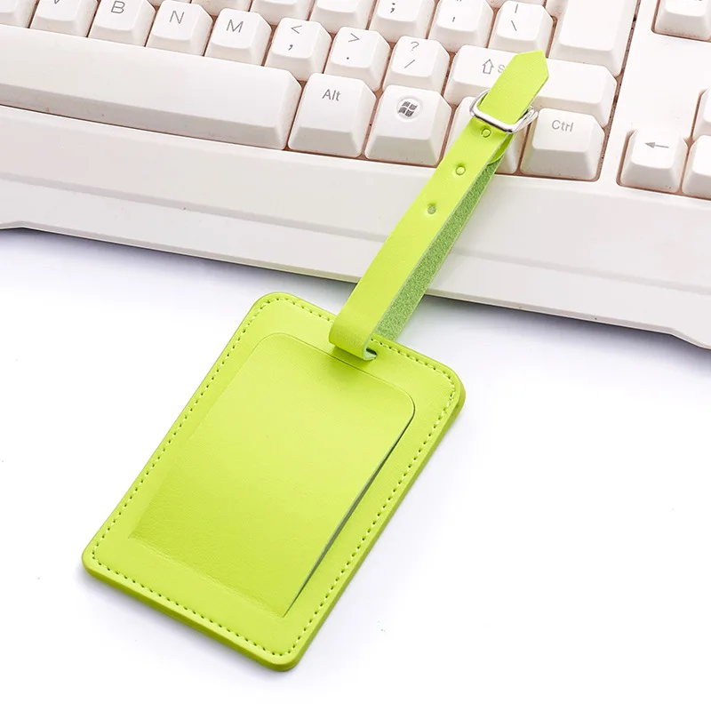

SOURCE Leather Luggage Tag Airplane Card Color Travel Card Tag Aviation Boarding Check Customizable Printing
