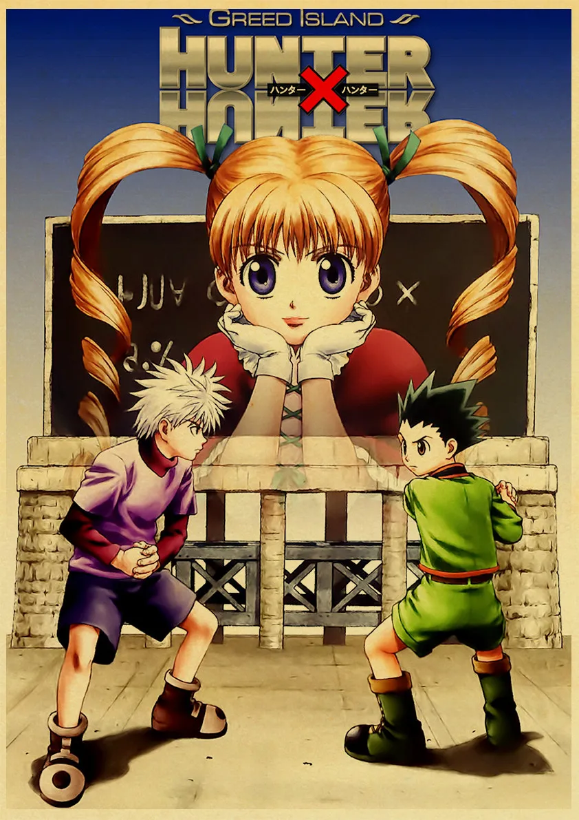 Hunter x Hunter Poster Popular Classic Japanese Anime Home Decor Retro Poster Prints Kraft Paper Wall Art Home Room Decor