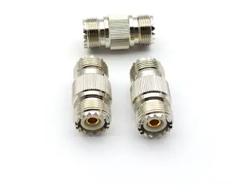 

20pcs/100pcs brass UHF PL259 SO239 Female TO Female Jack adapter CONNECTOR