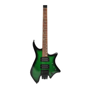 

Zebra R-700 Headless Electric Guitar Set Built-in String Lock Module Dual Pickups with Speaker Cool Fashion Maple Guitar