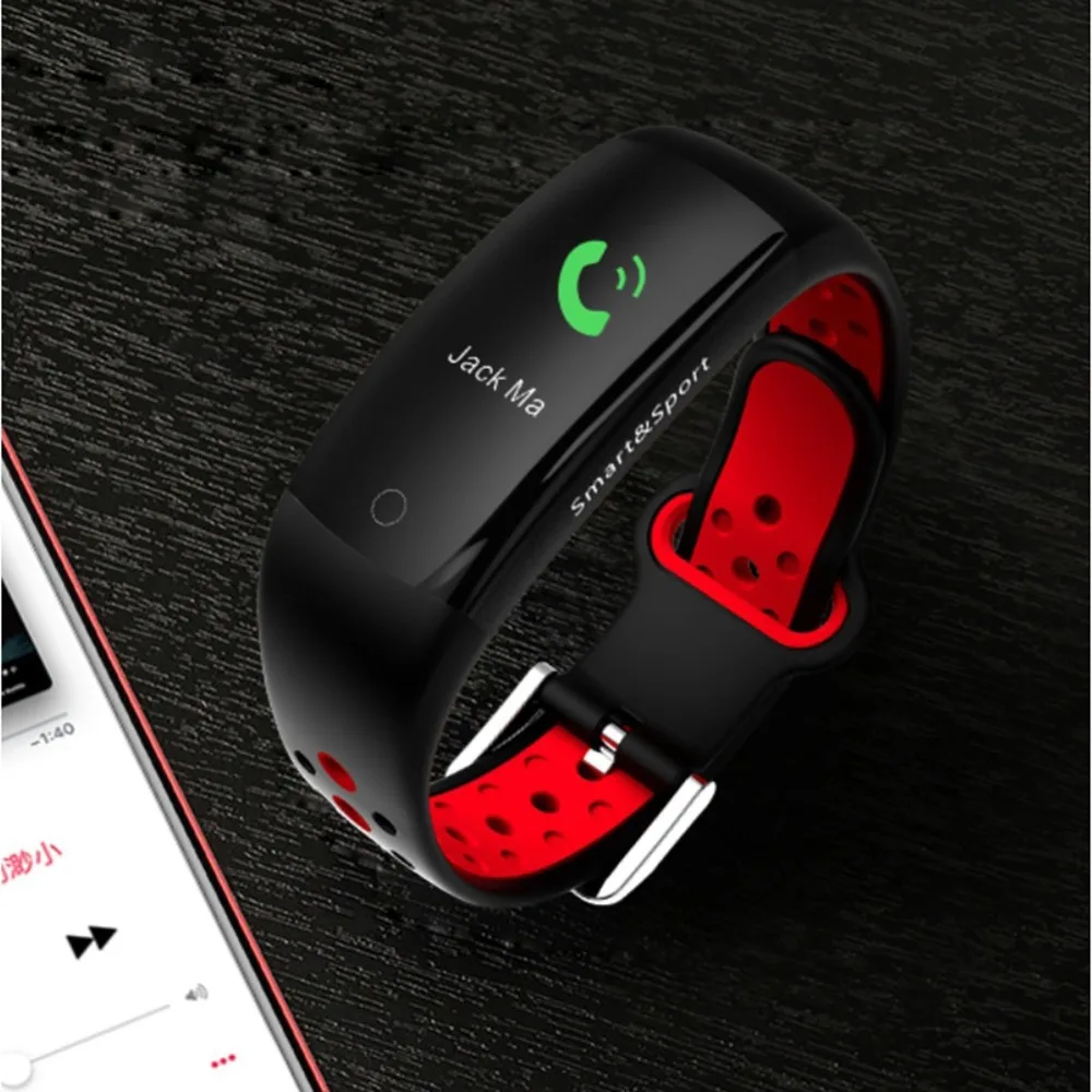 Q6S умный Браслет 3D цветной динамический Сфигмоманометр Smartband мониторинг