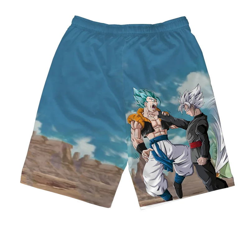 Dragon Ball Z Goku пляжные шорты мужские новые Повседневное свободные с модным принтом тонкие брюки для занятий спортом на улице, быстросохнущие дышащие летние штаны