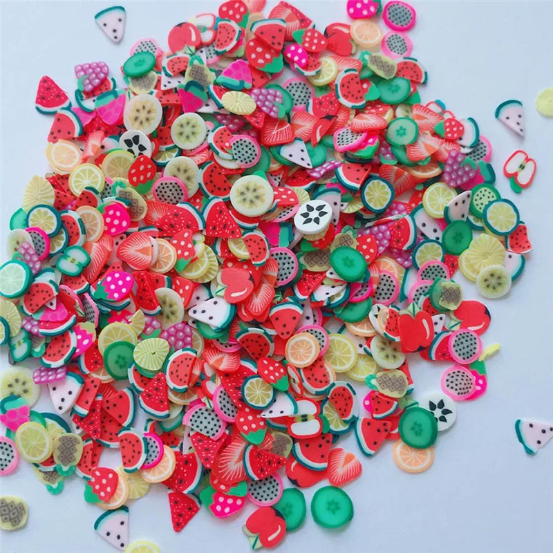 slime supplies Fruit Slices SoftScented Stress Relief Toy Sludge Toys For Slime Slime accessories #4AA23 (6)