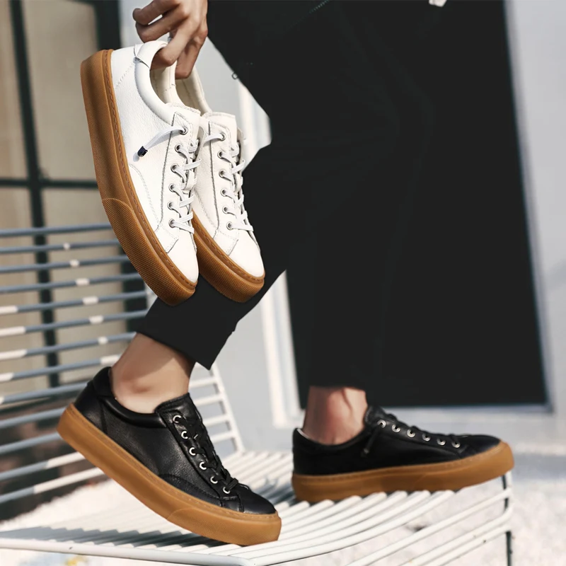 Fashion Genuine Leather Summer Shoes Men White Flats Loafers Breathable Casual Homme Real Leather Men Moccasins Shoes Big Size