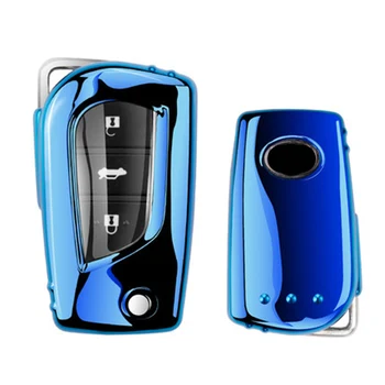 

Fashion New Soft TPU car key case Full cover For Toyota Auris Corolla Avensis Verso Yaris Aygo Scion TC IM 2015 2016 Accessories