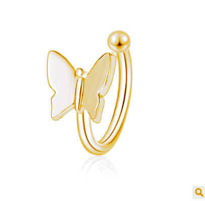 5Pcs/Set Ear Cuff Gold Leaves Non-Piercing Ear Clips Fake Cartilage Earring Jewelry For Women Men