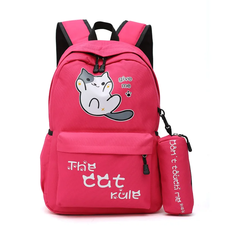 Аниме Япония Неко Atsume кошка задний двор мультфильм Холст Дорожная сумка Школьный