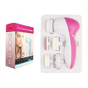 

5 in 1 Electric Wash Face Machine Women Lady Facial Pore Cleaner Body Cleaning Massage Mini Skin Beauty Care Massager Tools