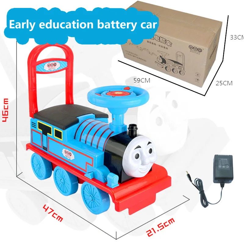 Поезд дети Электрический автомобиль ребенок ходунки могут сидеть люди коляска игрушечный автомобиль