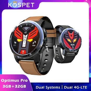 

KOSPET Optimus Pro 4G Smart Watch 3GB 32GB 1.39Inch Android7.1 Dual Systems 800mAh Sports Smartwatch Men