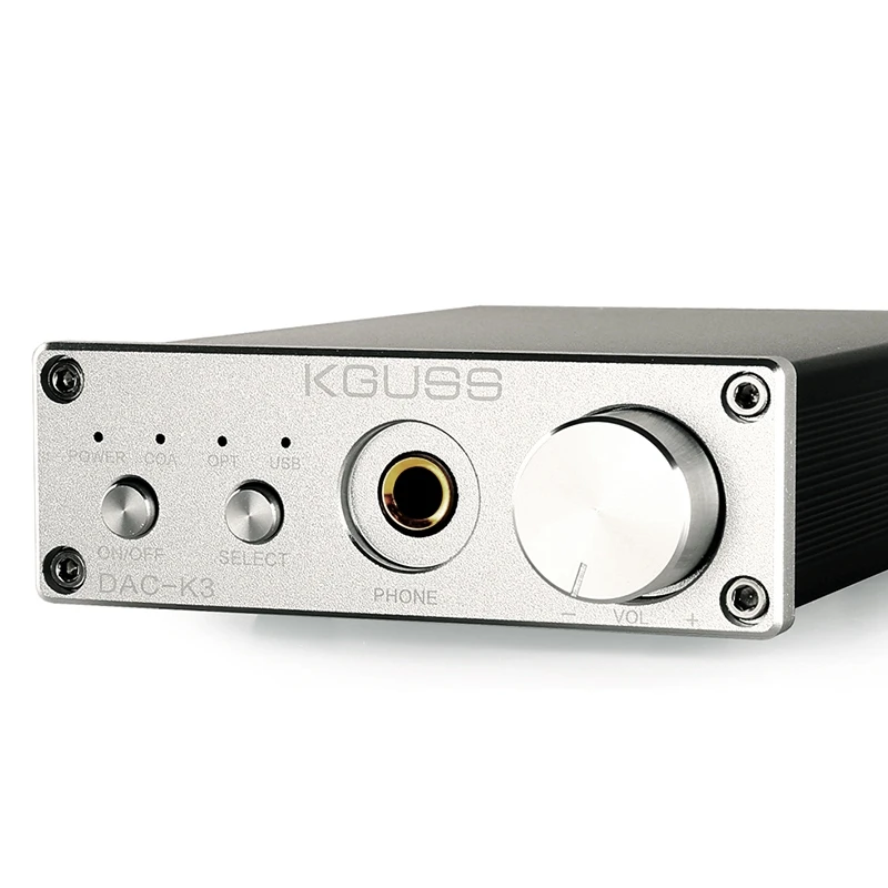 Kguss мини Hifi 2,0 Usb цифровой усилитель Dac декодированный аудио усилитель для наушников 24 бит 192 кГц Opa2134 Amp Dc12V- Us Plug - Цвет: Silver