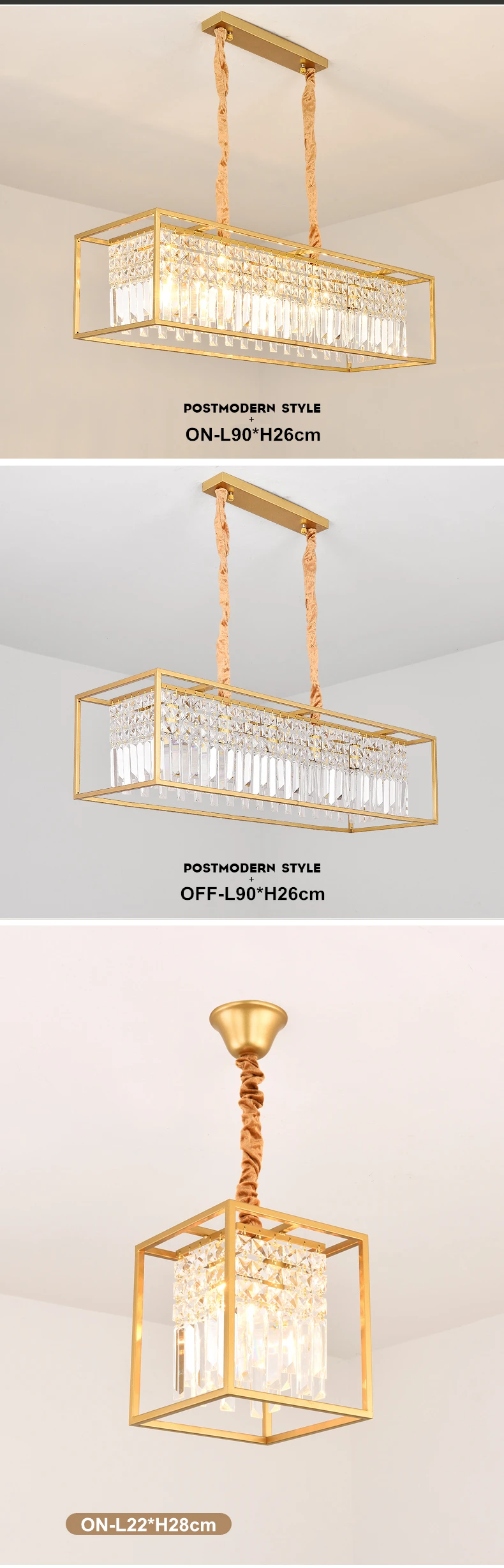 Современные золотые металлические светодиодные люстры, светильник ing Lustre Crystal для гостиной, светодиодная подвесная люстра, светильник для спальни, подвесной светильник