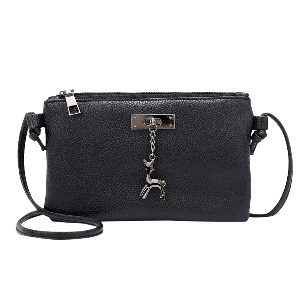 

Women Small Crossbody Bag Girls Fashion Shoulder Bags With Deer Toy PU Leather Casual Messenger Bag Coin Bags #T20