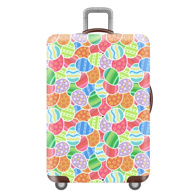 P Luggage cover Новые цветы эластичный багажный Защитный чехол Модный унисекс багажный чехол для 18-32 дюймов костюм чехол Аксессуары для путешествий - Цвет: P Luggage cover