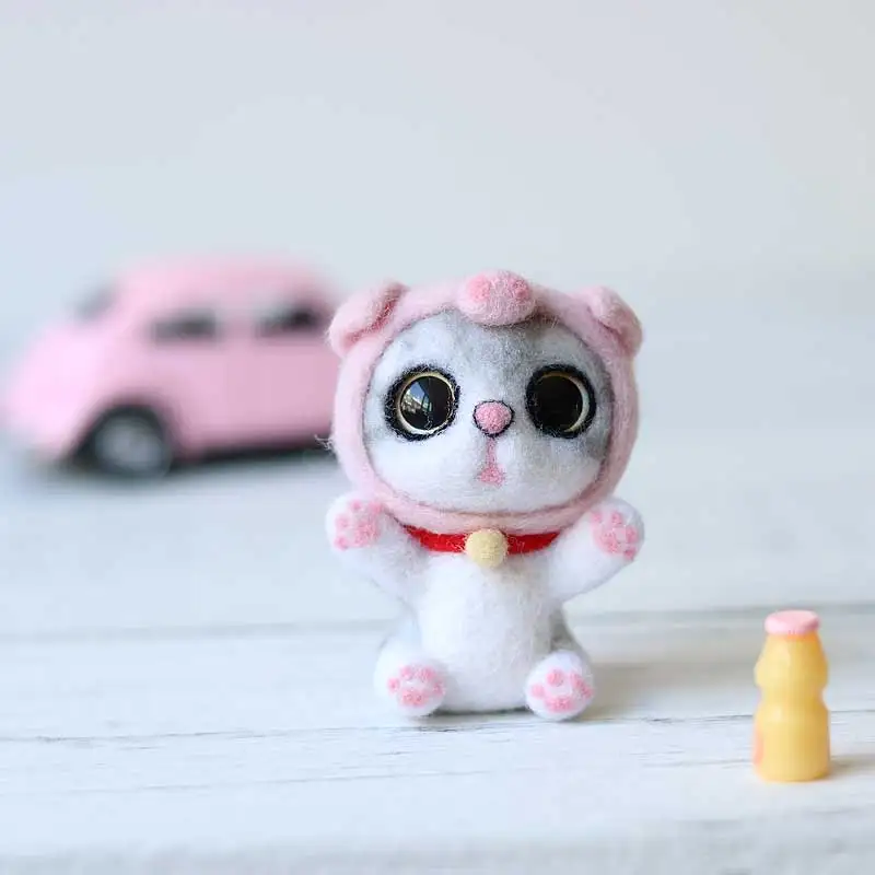 Новое поступление 2019 милая кошачья игрушка с большими глазами Животное ручной