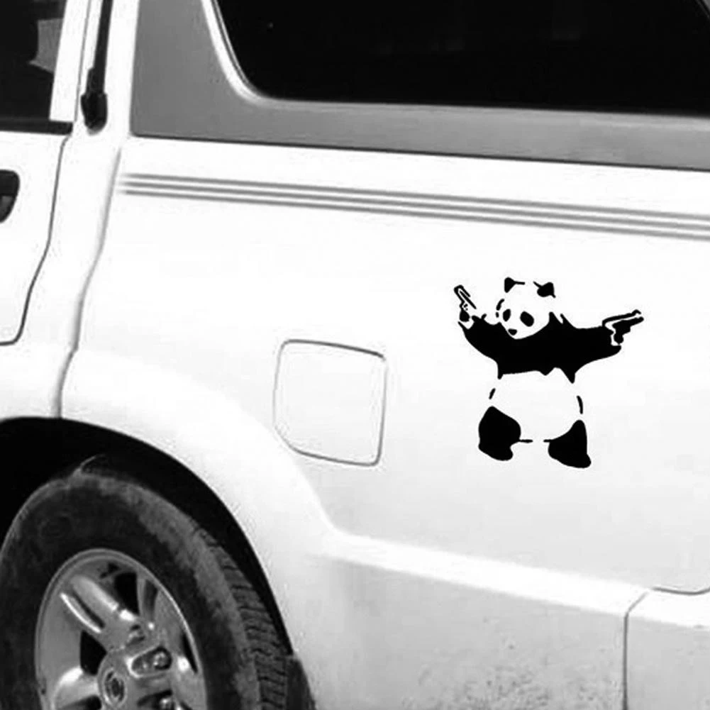 Мультяшная панда животные виниловая наклейка автомобильное окно для стенок