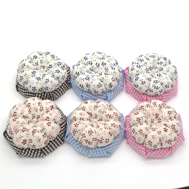 Поперечная граница Тыква Clog Pincushion ткань Pincushion ручной работы иглы крест инструмент для вышивания D шитье Pincushion сумка E68-2