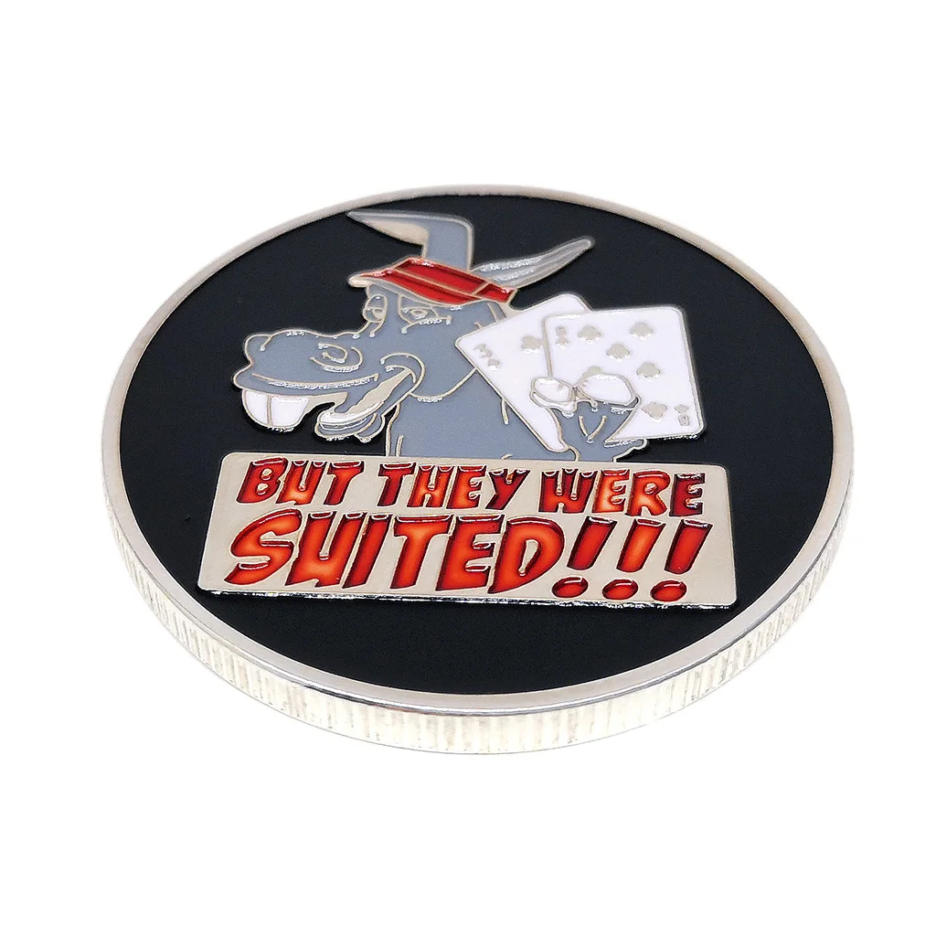 포커칩 럭키 코인 메탈 뱅커 코인 프레스 카드, 텍사스 홀덤, 1 개-Freehip.co.kr