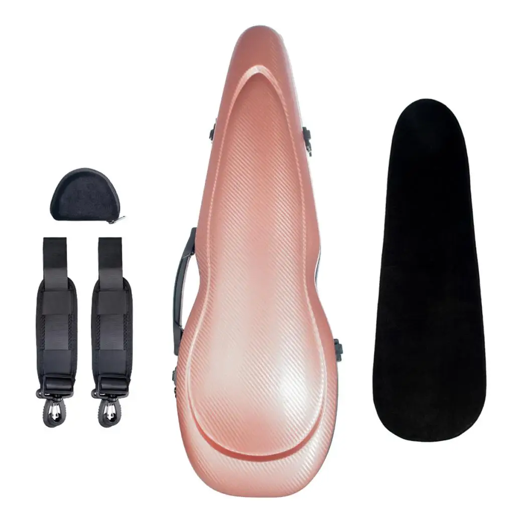 4/4 Size Violin Case Violin Backpack Violin Hard-Shell Case Carbon Fiber Rose Gold Violin Parts Accessories Fittings 4/4 Size Violin Case Violin Backpack Violin Hard-Shell Case Carbon Fiber Rose Gold Violin Parts Accessories Fittings