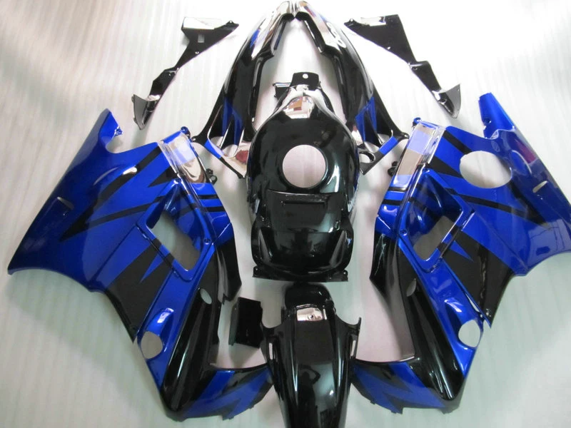 Детали кузова для HONDA CBR 600 F2 обтекатель комплект 1991 1992 1993 1994 черно голубые