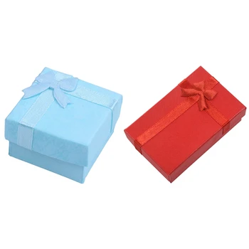 

17 Pcs Jewelry Ring Earrings Bangle Gift Boxes Cute Gift Box, 5 Pcs 8.5 X 5cm & 12 Pcs 4 X 4cm