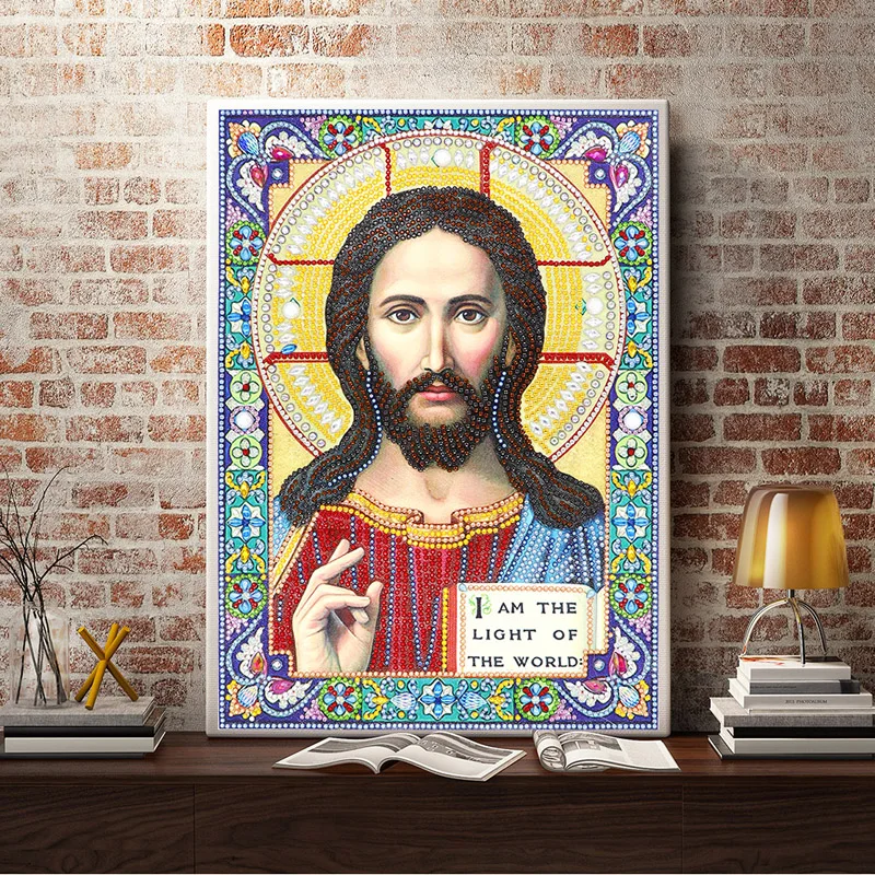 DIY 5D Diamond Painting Icon Religion Diamond Embroidery Picture Large Bead Pearl Crystal Stone Sale New Craft (2)