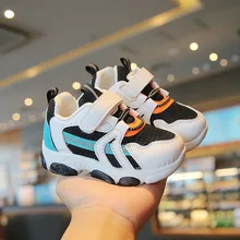 

2022 Spring Autumn Children Casual Sport Shoes Fashion Breathable Knitting Soft Bottom Non-Slip Kids Running Sneakers For Boys