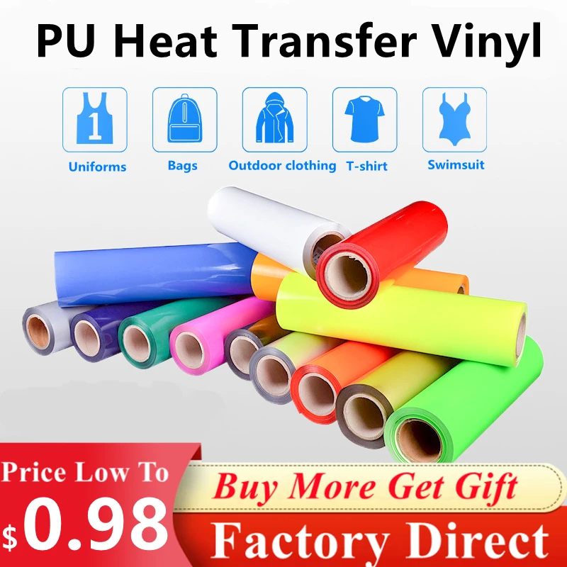 3D Puff Heat Transfer Vinyl Foaming HTV Press Film Puffy Vinyl Iron on  Vinyl for DIY