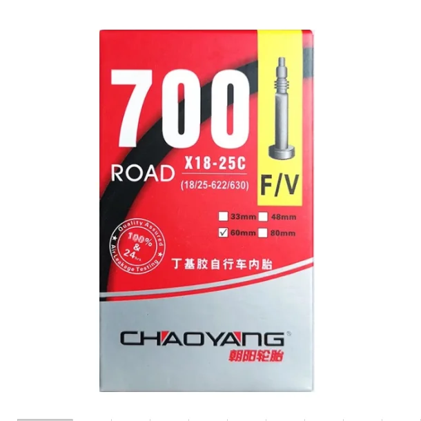 700x18-25c FV 80mm Прочная стандартная внутренняя труба французский клапан велосипедные шины велосипедный цикл внутренняя резиновая трубка 700 18C 23c 25c 32c FV 80L/60L/48L/33L - Цвет: 700x18-25c FV 80mm