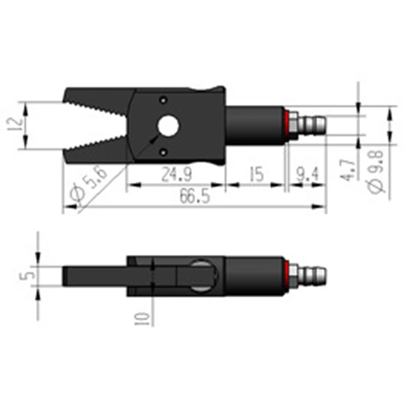 Пневматический мини-приспособление манипулятор аксессуары механическое приспособление водный носик клип продвижение