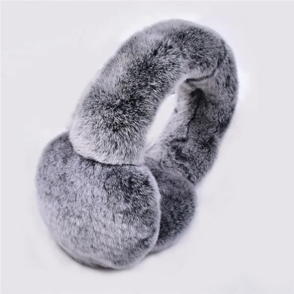 Frost black Новые меховые однотонные женские наушники осень и зима теплые и удобные унисекс лыжные меховые симпатичные наушники - Цвет: Frost black