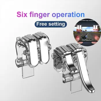 

1 Pairs L1R1 Trigger Joystick For PUBG Mobile Phone Aim Key Shooter Gamepad Gaming Button Linkage Accessories For Phone TXTB1