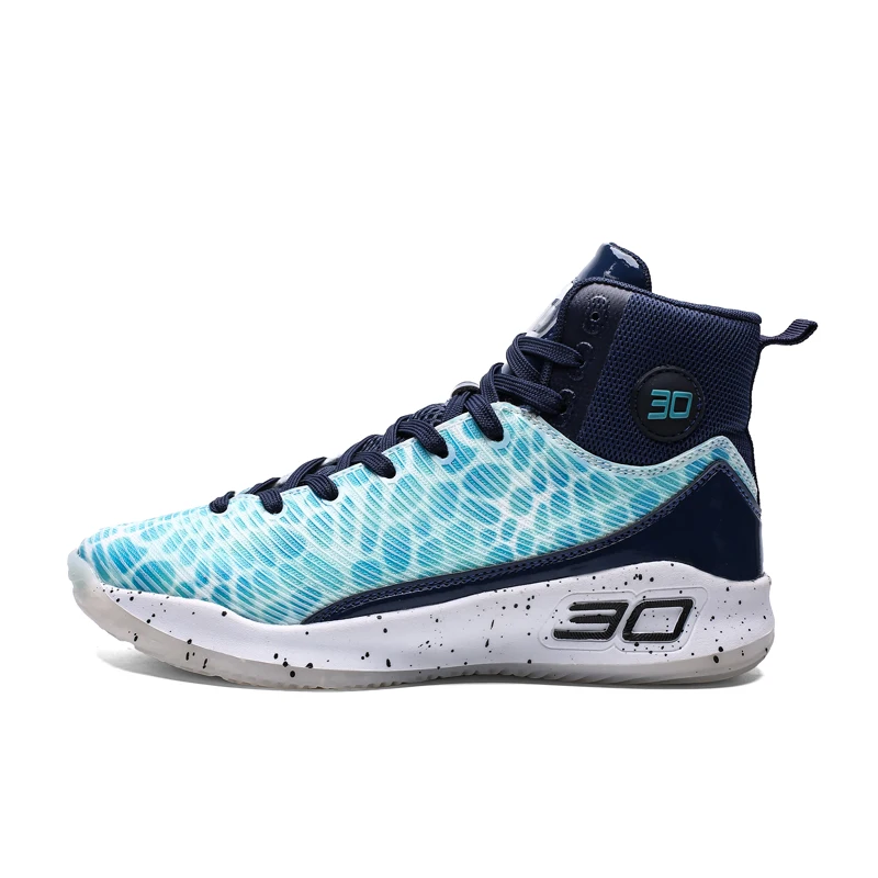 Мужские баскетбольные кроссовки Stephen Curry 4, высокие профессиональные мужские кроссовки, мужские теннисные кроссовки Lebron Li Ning Basket sneakers Curry 6 - Цвет: Небесно-голубой
