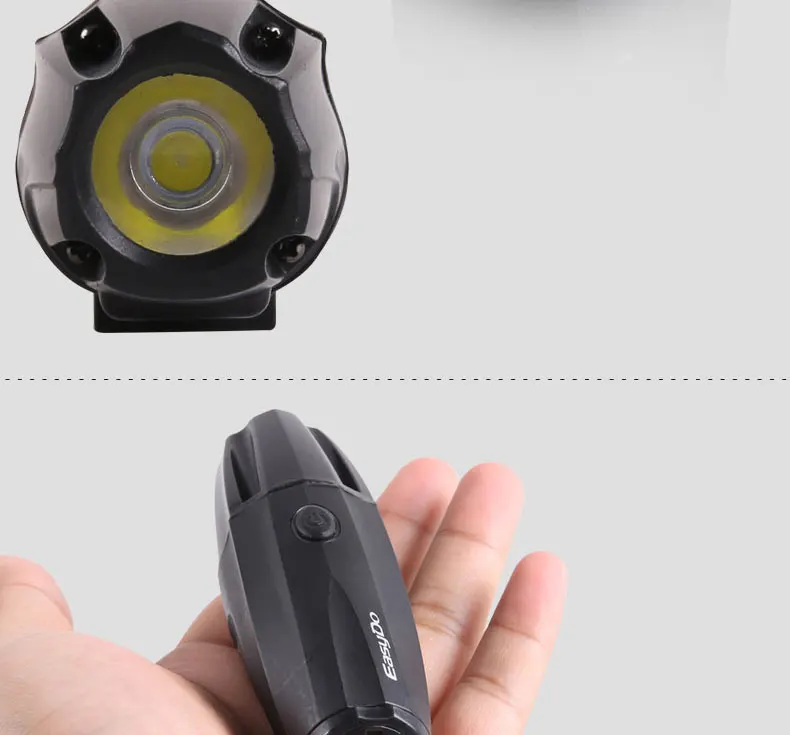 EasyDo 280 люмен велосипедная рукоятка фары лампа 2600 мАч USB перезаряжаемая MTB велосипедный фонарь светодиодный фонарик черный водонепроницаемый