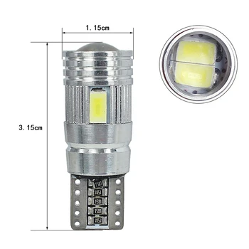 

1Pcs car led headlight T10 W5W 6SMD indicator light license plate light Reading light Interior light For auto Modified Light