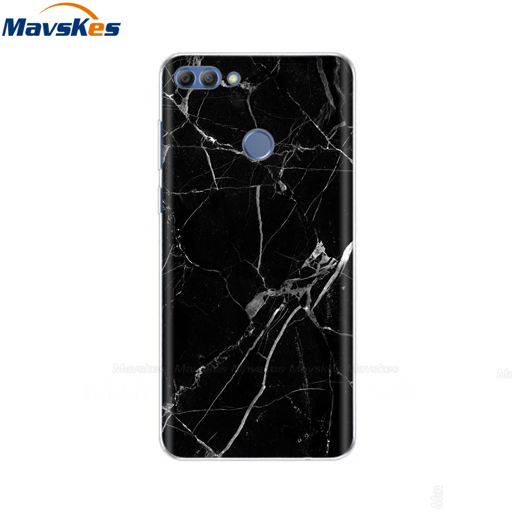 Смарт-чехол huawei P, мягкая силиконовая прозрачная задняя крышка ТПУ, чехол для телефона Couqe huawei P Smart Cover, FIG-LX1 Enjoy 7 S, чехол - Цвет: 35
