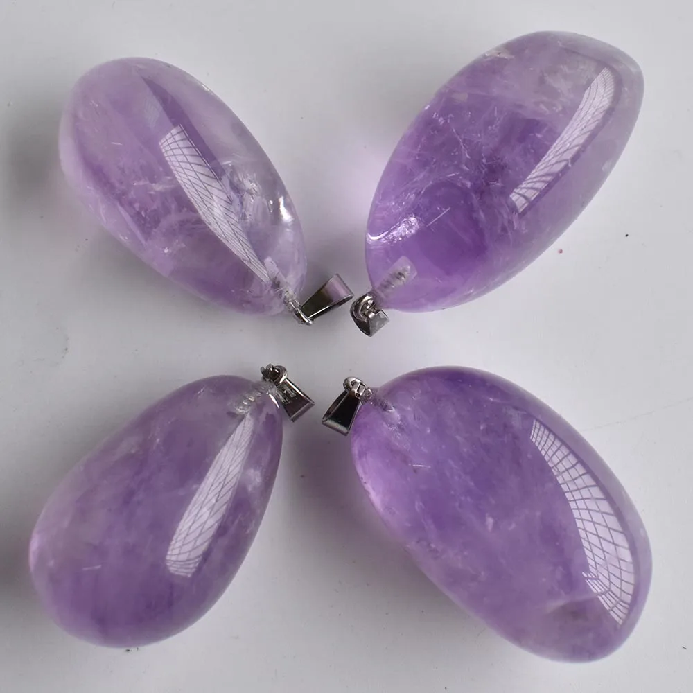 

2020 New fashion good quality natural amethysts Irregular pendants for jewelry Accessories making 6pcs/lot Wholesale free