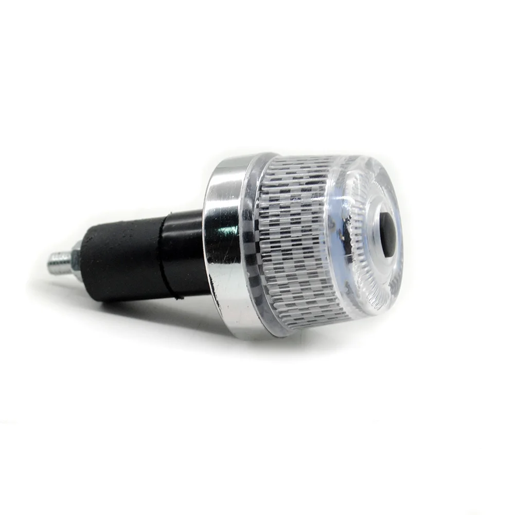 Clearance Sales Colorful Waterproof Bike Bicycle Motorcycle  End LED Plug Lights with RGB LED Flash Lamps for 7/8 inch 3