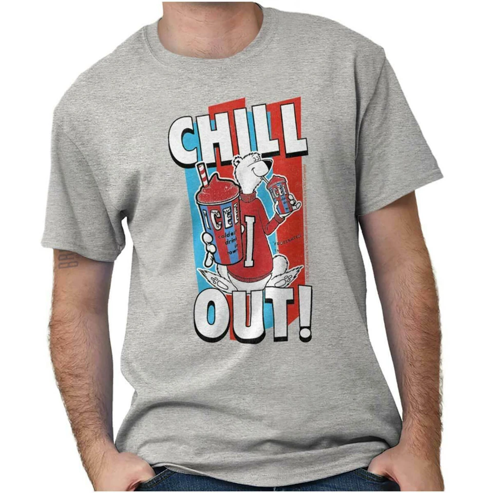 Licensed Icee Bear Chill Out Graphic Novelty Classic Unique Tops Tee Shirt | Мужская одежда