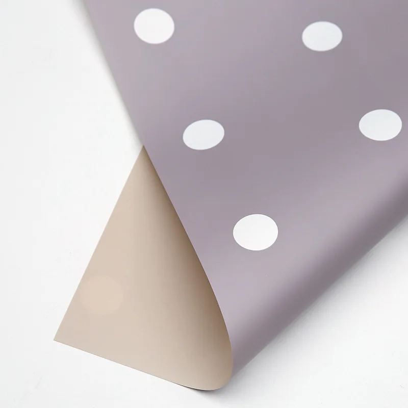C8 20pcs Dots Wrapping Paper Birthday Gift Bouquet Wrapping Paper Decorative Handmade DIY Art Crafts - Цвет: C8