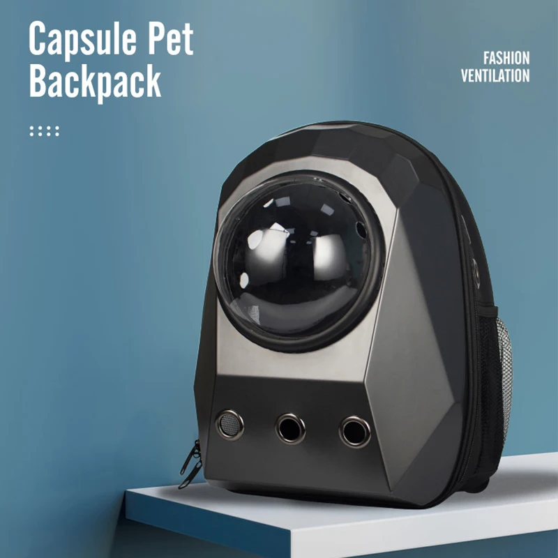 Pet Cat Backpack Pet Carrier Bag Travel Kitty Double Shoulder Bag Space Capsule Dog Backpack for Small Pet Handbag Cat Carrying
