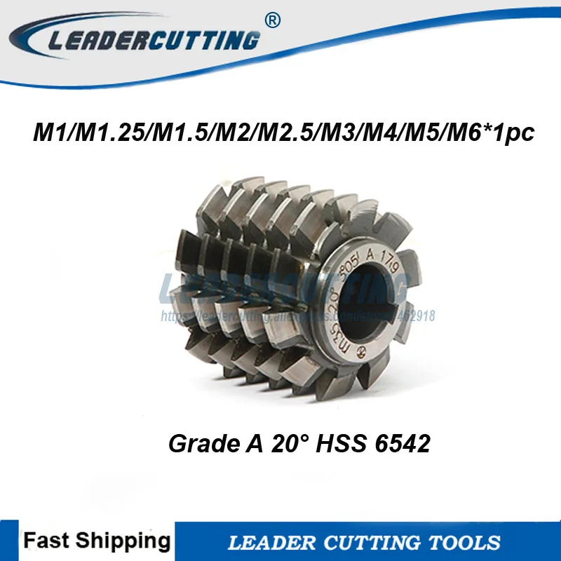 

Free shipping HSS 6542 Module Gear Hob Cutter PA20 M1 M1.5 M1.75 M2 M2.25 M2.5 M2.75 M3 M3.5 M4 M4.5 M5 M5.5 M6 Gear Hob Cutter
