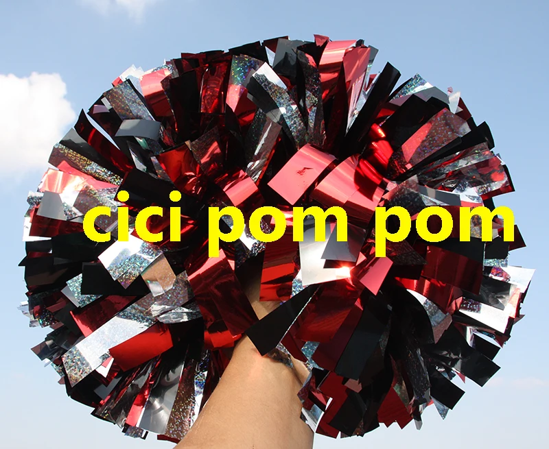 Cheerleader 's Cheering Pom Poms for Adults and Kids, Custom, Professional Game, 3/4 "x 6"